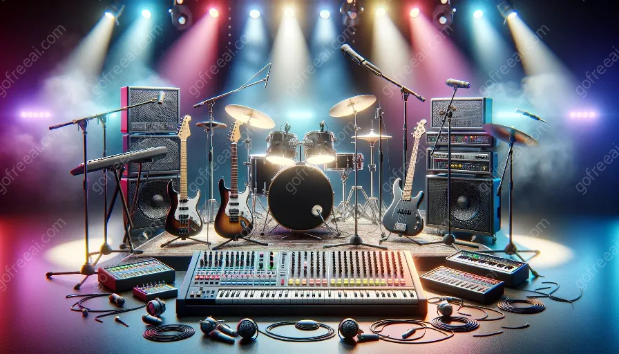 music equipment for live performing