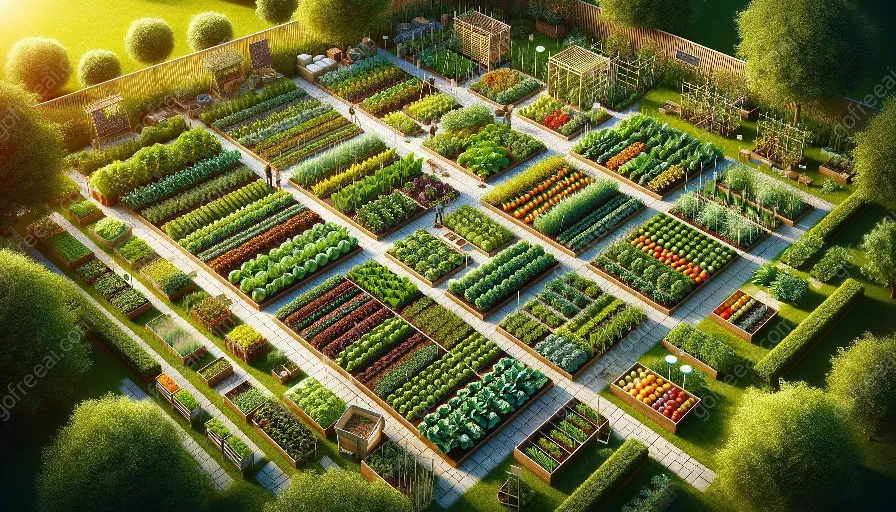 het aanleggen en onderhouden van een moestuin