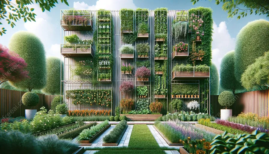 उभ्या बागकाम आणि trellises