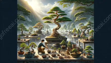 bonsai ompotning og rodbeskæring