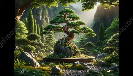 bonsai stilarter: rock