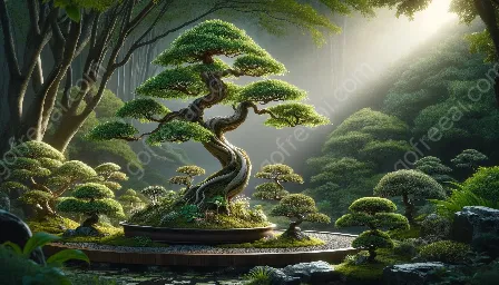 bonsai ቅጦች: slanting