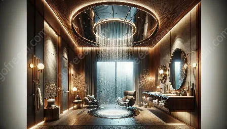 pommeaux de douche au plafond