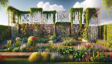 creative uses of trellises in garden design