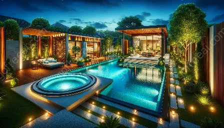 opzioni di efficienza e risparmio energetico per l'illuminazione della piscina