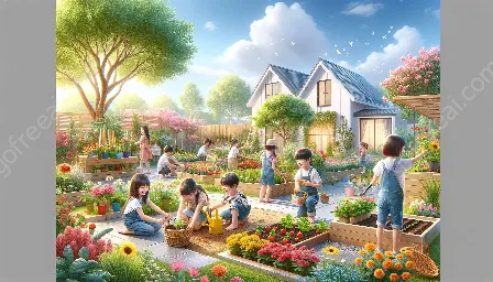 jardinería con niños