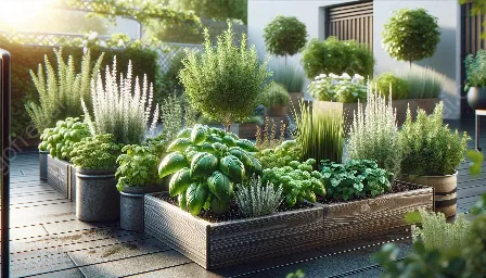 jardinage d'herbes aromatiques