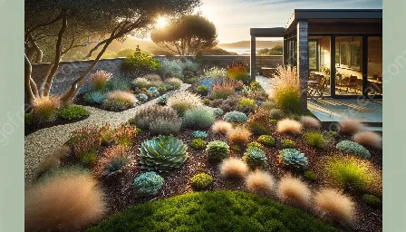 التغطية في xeriscaping