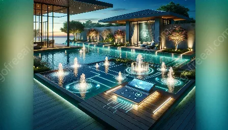 pool water feature automation