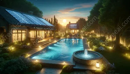 solar-powered pool lighting