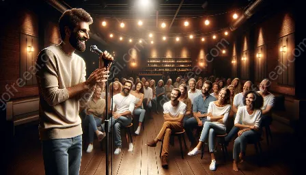 comédie stand-up et interaction avec le public