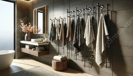 towel racks and hooks