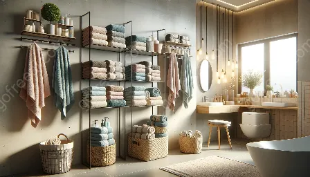 towel storage and organization