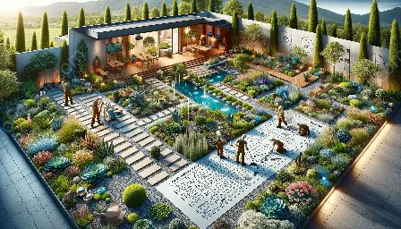 جدول صيانة حديقة xeriscape