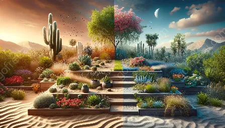 xeriscaping في مناطق مناخية مختلفة