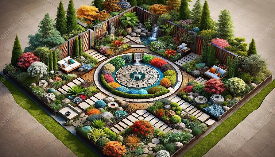 appliquer les principes du feng shui bagua pour améliorer différentes zones du jardin