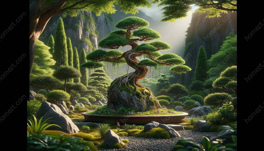 bonsai styles: rock