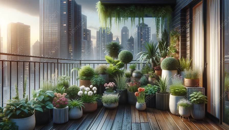 jardinagem em contêineres para ambientes urbanos