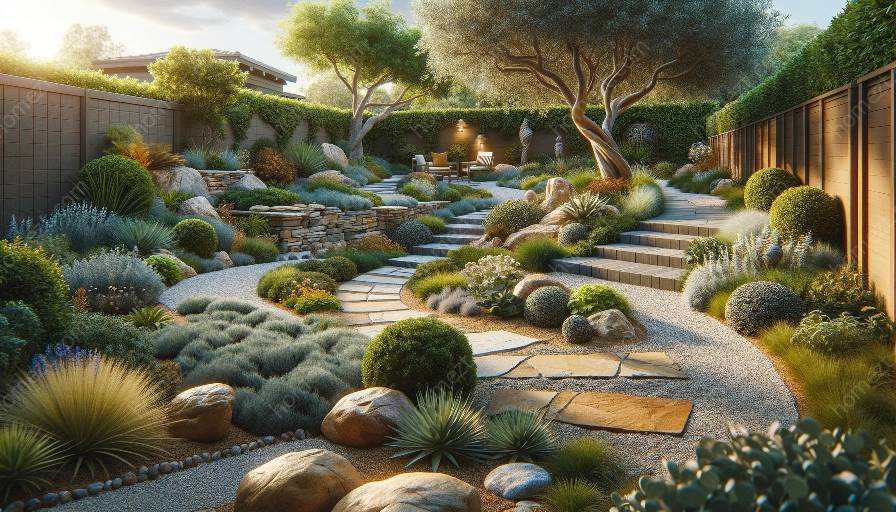 nggawe pathways lan hardscapes