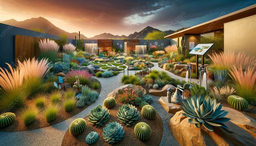 prinsip desain untuk xeriscaping