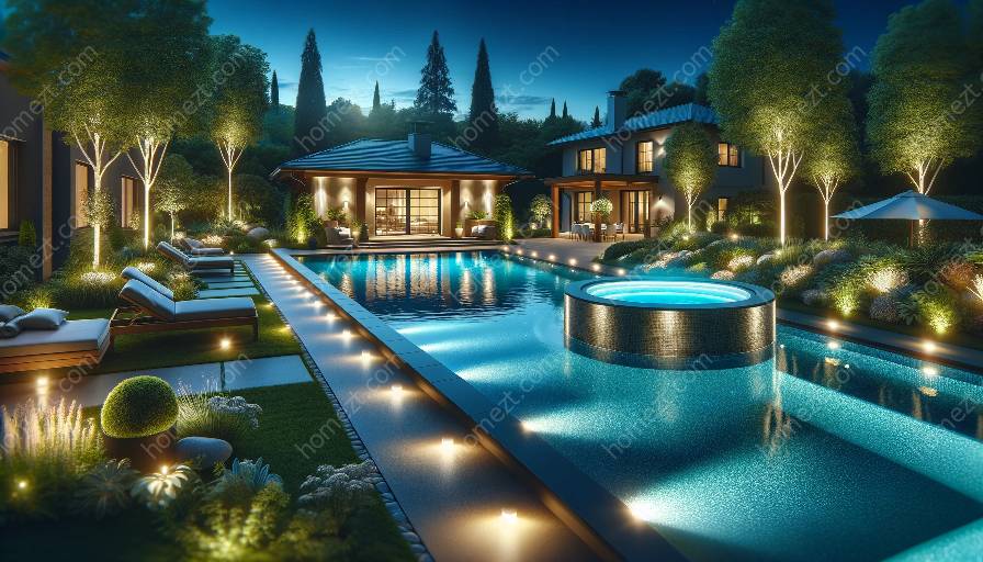 illuminazione della piscina a risparmio energetico