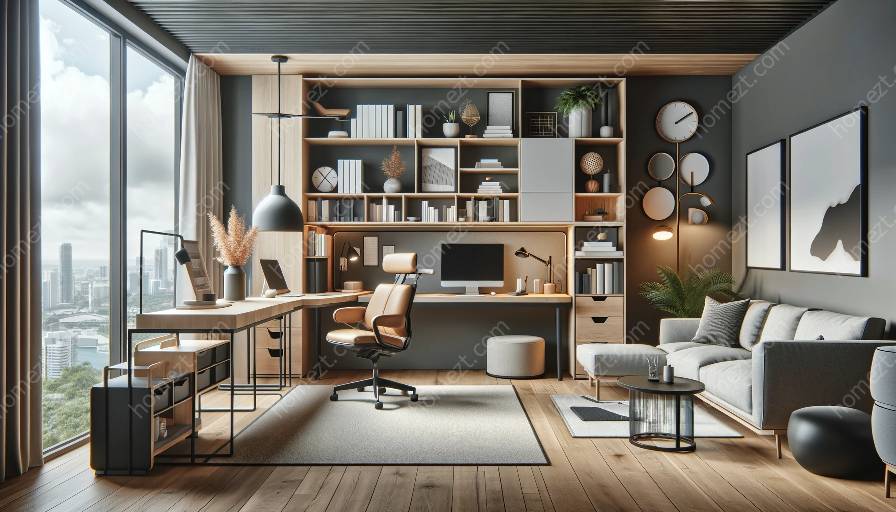 flexible and multi-use home office design