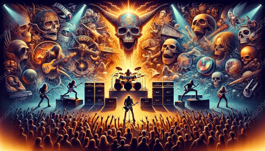 What are the connections between heavy metal music and visual arts?