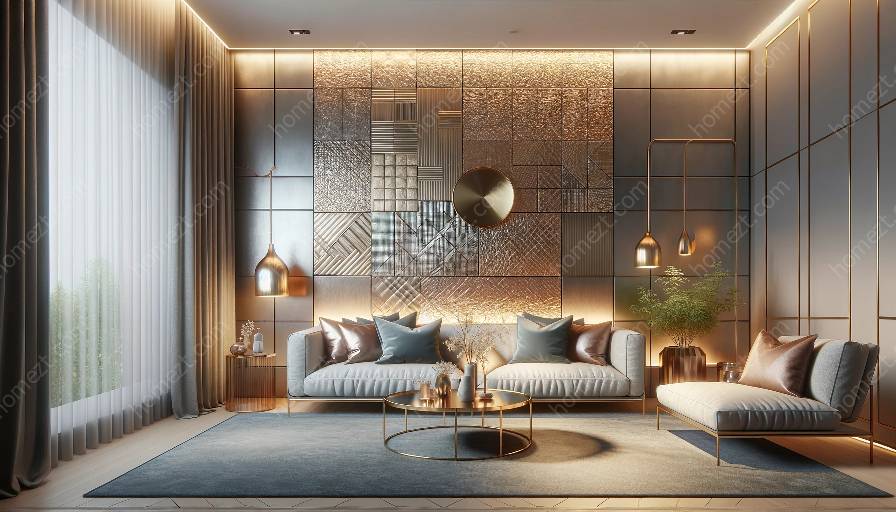 metallic wall coverings