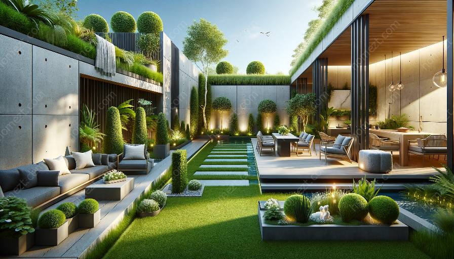 conception de jardin moderne