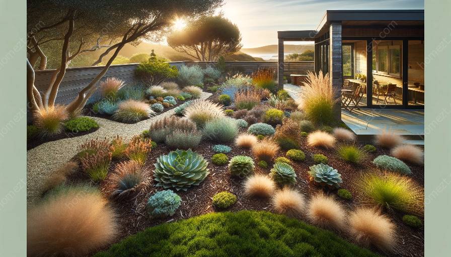 sungkupan dalam xeriscaping