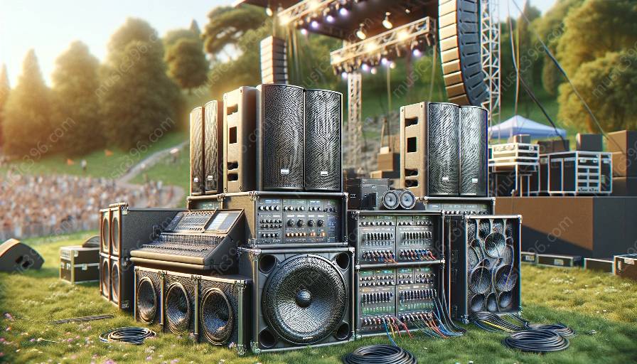 How can outdoor sound systems be integrated with modern music production and recording technology?