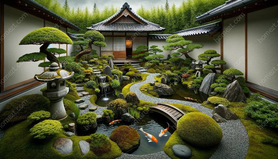 princípios de planejamento e layout para pequenos jardins japoneses