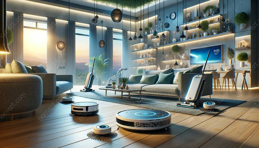 smart home integration with robotic cleaners