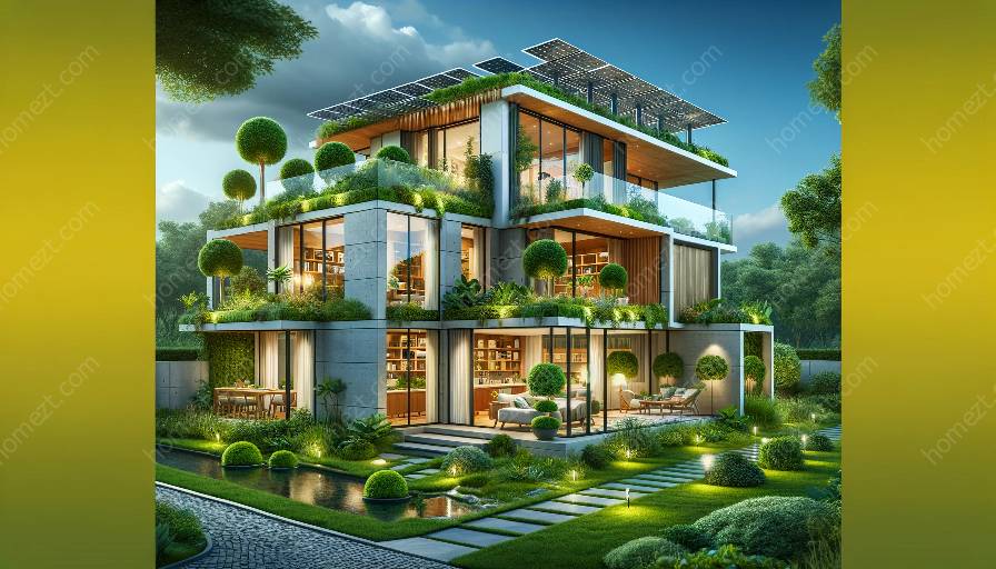 projeto de construção sustentável e verde
