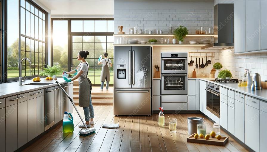 tekniker för rengöring av hushållsapparater