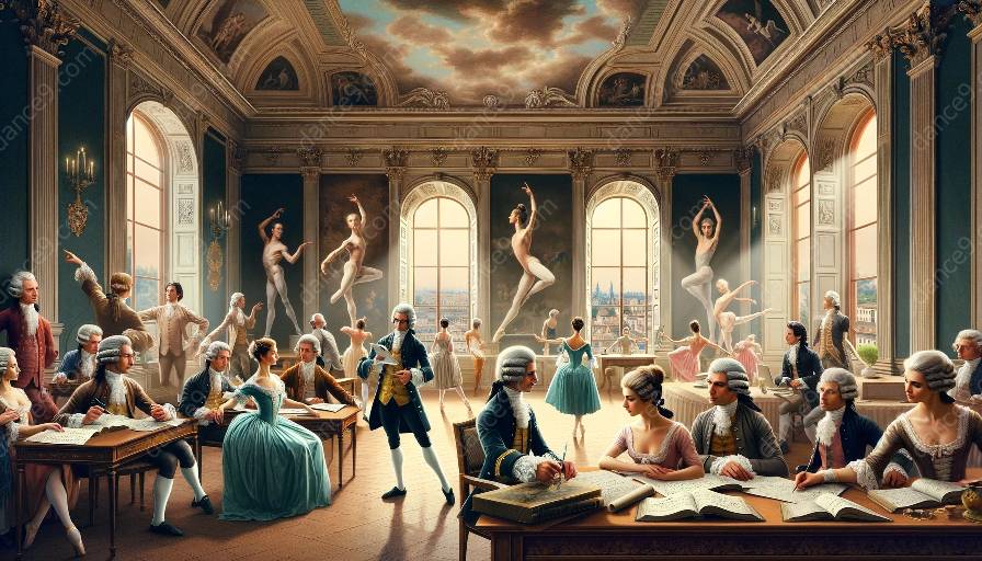 Wat waren de internationale invloeden op de theorie van het Italiaanse ballet in de 18e eeuw?