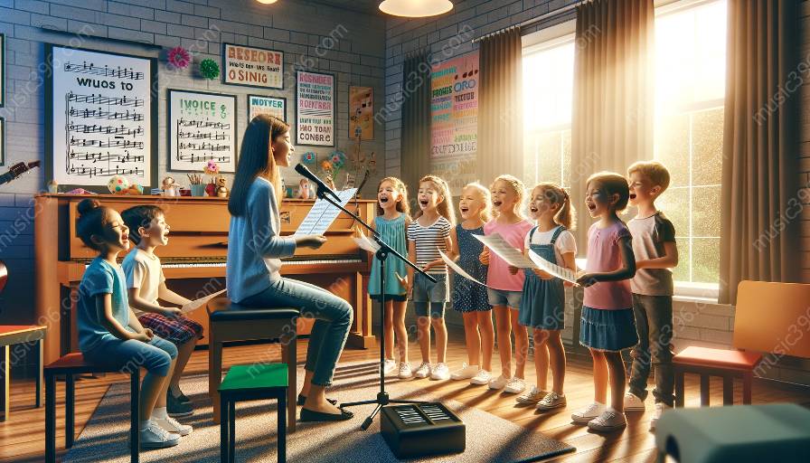 El papel de la teoría musical en las lecciones de canto de los niños