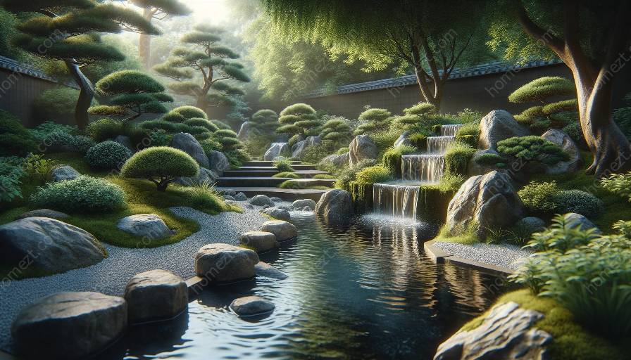 water features in zen gardens