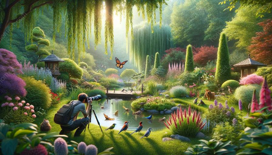 photographie animalière dans les jardins