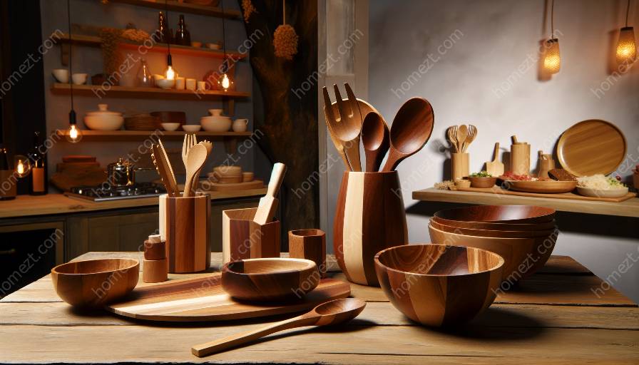 wooden tableware