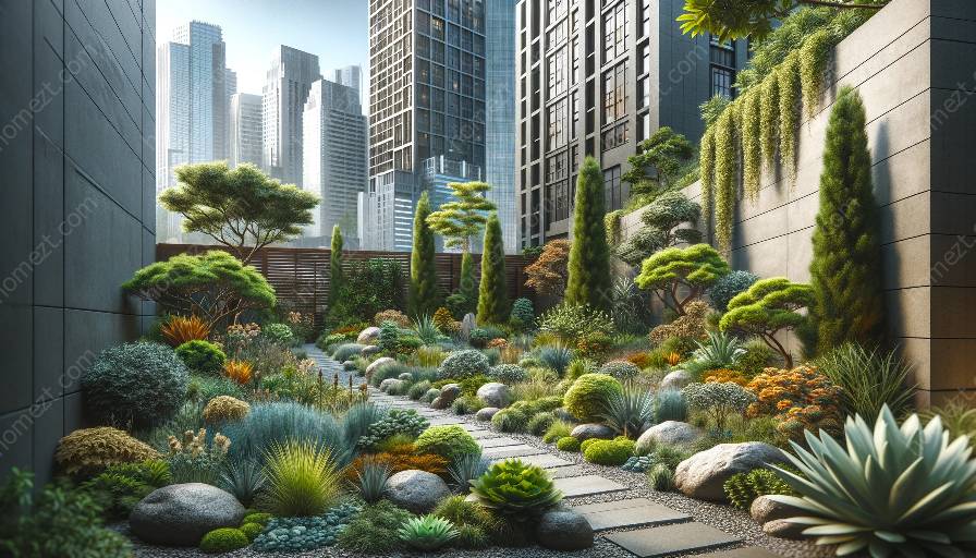 تصميم xeriscape للمناطق الحضرية