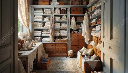 antique storage techniques for textiles and linens