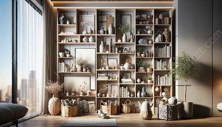 arranging shelves and display areas