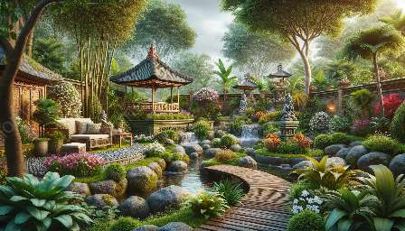 balinesisk trädgårdsestetik