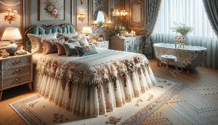 accessoires et embellissements de jupe de lit