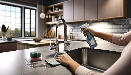 limpar torneiras de cozinha
