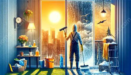 rengöring av fönster i olika väderförhållanden
