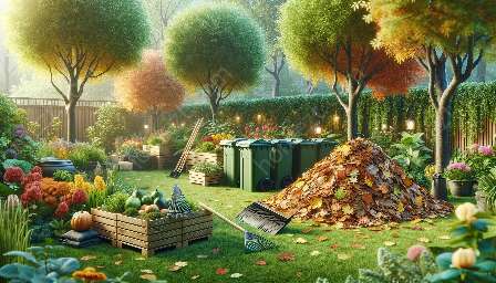 compostagem com folhas