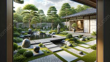 projeto de jardim japonês contemporâneo