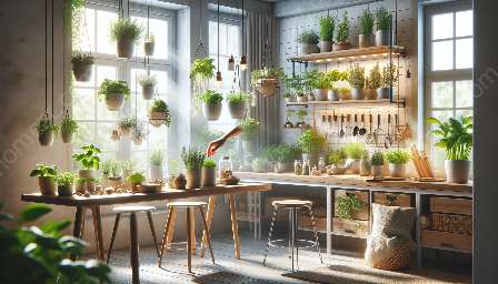 créer un jardin d'herbes aromatiques intérieur